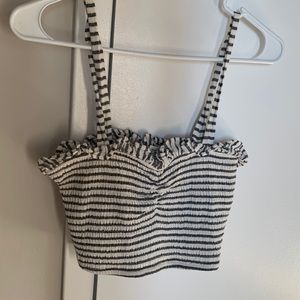 Striped crop top